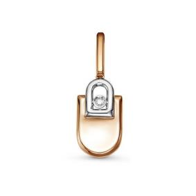 Золотая подвеска КЮЗ Del'ta DБР130962 с бриллиантом DБР130962 фото