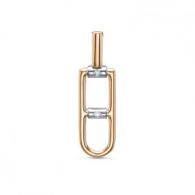 Золотая подвеска КЮЗ Del'ta DБР130971 с бриллиантом DБР130971 фото