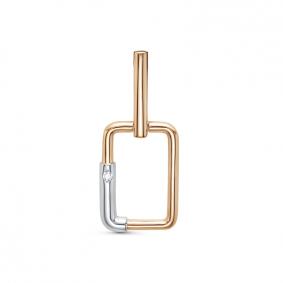 Золотая подвеска КЮЗ Del'ta DБР130976 с бриллиантом DБР130976 фото