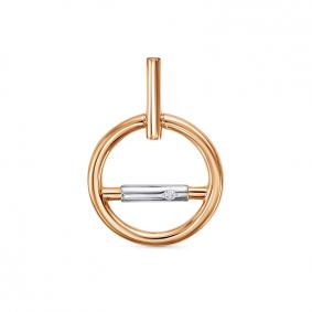 Золотая подвеска КЮЗ Del'ta DБР130978 с бриллиантом DБР130978 фото
