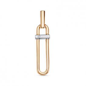 Золотая подвеска КЮЗ Del'ta DБР130981 с бриллиантом DБР130981 фото