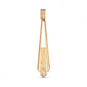 Золотая подвеска КЮЗ Del'ta DБР131012 с бриллиантом DБР131012 фото