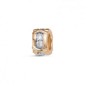 Золотая подвеска КЮЗ Del'ta DБР132232 с бриллиантом DБР132232 фото