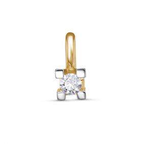 Золотая подвеска КЮЗ Del'ta DБР132240л с бриллиантом DБР132240л фото