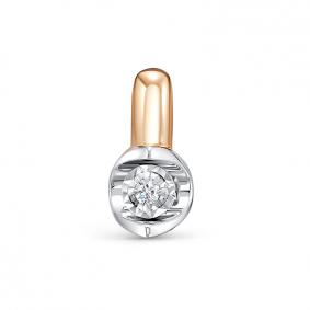 Золотая подвеска КЮЗ Del'ta DБР132282 с бриллиантом DБР132282 фото