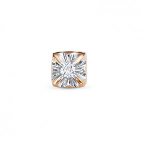 Золотая подвеска КЮЗ Del'ta DБР132758 с бриллиантом DБР132758 фото