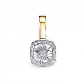 Золотая подвеска КЮЗ Del'ta DБР132848л с бриллиантом DБР132848л фото