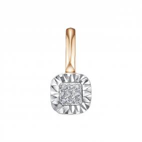 Золотая подвеска КЮЗ Del'ta DБР132858 с бриллиантом DБР132858 фото