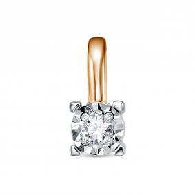 Золотая подвеска КЮЗ Del'ta DБР132870 с бриллиантом DБР132870 фото