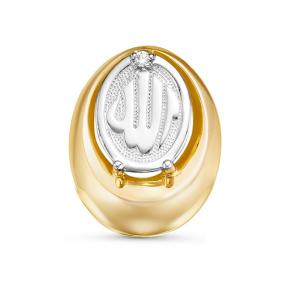 Подвеска из лимонного золота КЮЗ Del'ta DБР135399л с бриллиантом DБР135399л фото