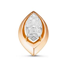Золотая подвеска КЮЗ Del'ta DБР135400 с бриллиантом DБР135400 фото