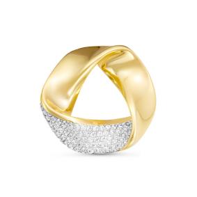 Золотая подвеска КЮЗ Del'ta DБР135557л с бриллиантом DБР135557л фото