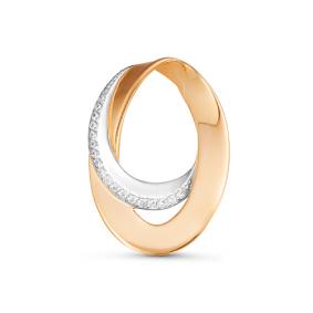 Золотая подвеска КЮЗ Del'ta DБР135558 с бриллиантом DБР135558 фото