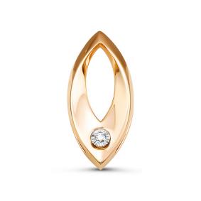 Золотая подвеска КЮЗ Del'ta DБР135572 с бриллиантом DБР135572 фото