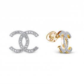 Серьги из лимонного золота КЮЗ Del'ta DБР152503л с бриллиантом DБР152503л фото