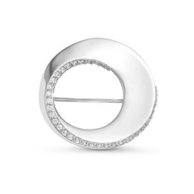 Брошь из белого золота КЮЗ Del'ta DБР160125б с бриллиантом DБР160125б фото