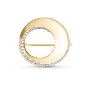 Золотая брошь КЮЗ Del'ta DБР160125л с бриллиантом DБР160125л фото