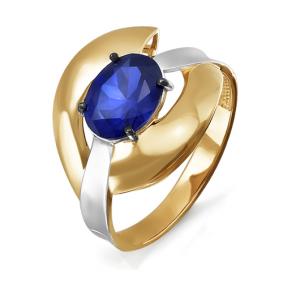 Золотое кольцо КЮЗ Del'ta с сапфировым корундом DБР210560гт DБР210560гт фото