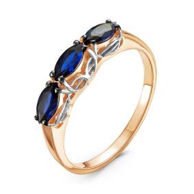 Золотое кольцо КЮЗ Del'ta с сапфировым корундом DБР210767гт DБР210767гт фото