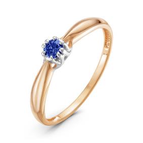 Золотое кольцо КЮЗ Del'ta DБР210902 с сапфиром DБР210902 фото