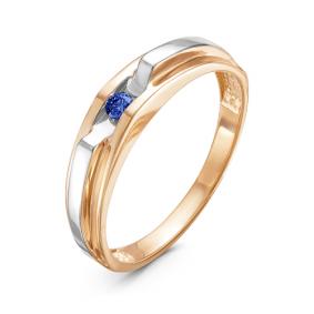 Золотое кольцо КЮЗ Del'ta DБР210910 с сапфиром DБР210910 фото