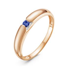 Золотое кольцо КЮЗ Del'ta DБР210914 с сапфиром DБР210914 фото