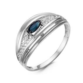 Золотое кольцо КЮЗ Del'ta DБР211048гтб с бриллиантом и сапфировым корундом DБР211048гтб фото