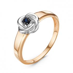 Золотое кольцо КЮЗ Del'ta DБР211235 с сапфиром DБР211235 фото