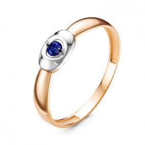 Золотое кольцо КЮЗ Del'ta DБР211250 с сапфиром DБР211250 фото