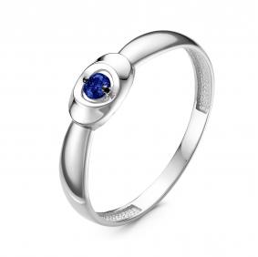 Кольцо из белого золота КЮЗ Del'ta DБР211250б с сапфиром DБР211250б фото