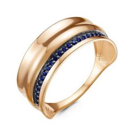Золотое кольцо КЮЗ Del'ta DБР211266 с сапфиром DБР211266 фото