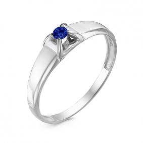 Кольцо из белого золота КЮЗ Del'ta DБР211420рб с сапфиром DБР211420рб фото