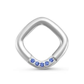 Подвеска из белого золота КЮЗ Del'ta DБР230042б с сапфиром DБР230042б фото