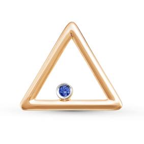 Золотая подвеска КЮЗ Del'ta DБР230050 с сапфиром DБР230050 фото