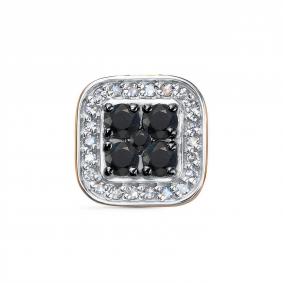 Золотая подвеска КЮЗ Del'ta DБР232883 с бриллиантом и сапфиром DБР232883 фото