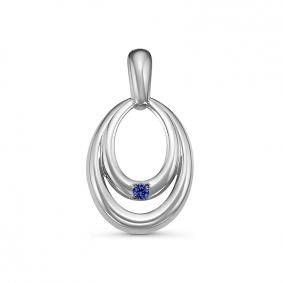 Подвеска из белого золота КЮЗ Del'ta DБР235270б с сапфиром DБР235270б фото
