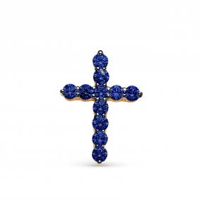 Золотая подвеска КЮЗ Del'ta DБР280622 с сапфиром DБР280622 фото