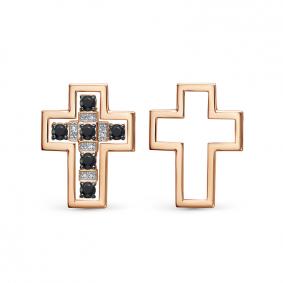 Золотая подвеска КЮЗ Del'ta DБР282715 с бриллиантом и сапфиром DБР282715 фото