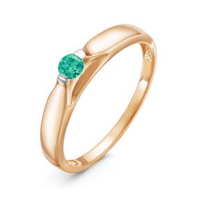 Золотое кольцо КЮЗ Del'ta DБР310906 с изумрудом DБР310906 фото