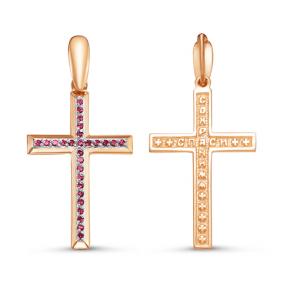 Золотая подвеска КЮЗ Del'ta DБР480293 с рубином DБР480293 фото