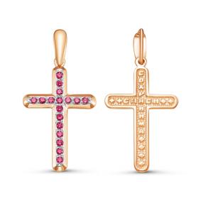 Золотая подвеска КЮЗ Del'ta DБР480294 с рубином DБР480294 фото