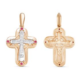 Золотая подвеска КЮЗ Del'ta DБР480498 с рубином DБР480498 фото