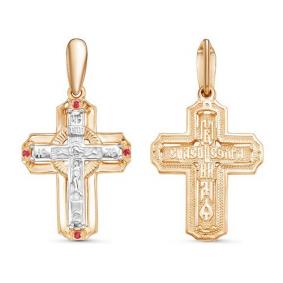 Золотая подвеска КЮЗ Del'ta DБР480499 с рубином DБР480499 фото