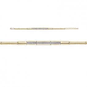 Золотой браслет КЮЗ Del'ta DБР770024л с бриллиантом DБР770024л фото