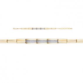 Золотой браслет КЮЗ Del'ta DБР770025л с бриллиантом DБР770025л фото