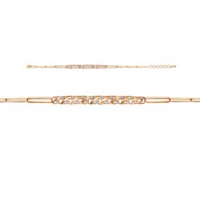 Золотой браслет КЮЗ Del'ta DБР7701487 с бриллиантом DБР7701487 фото