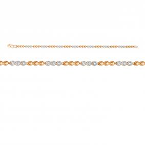 Золотой браслет КЮЗ Del'ta DБР770222 с бриллиантом DБР770222 фото