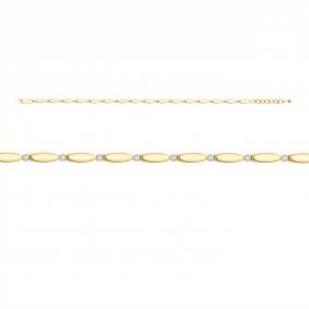 Золотой браслет КЮЗ Del'ta DБР770232л с бриллиантом DБР770232л фото