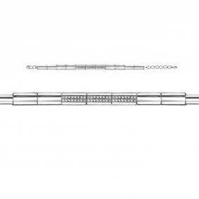 Браслет из белого золота КЮЗ Del'ta DБР772086б с бриллиантом DБР772086б фото