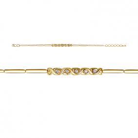 Браслет из лимонного золота КЮЗ Del'ta DБР772092л с бриллиантом DБР772092л фото